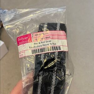 Thirty-One Black Rec & Roll Strap with Gray Accents